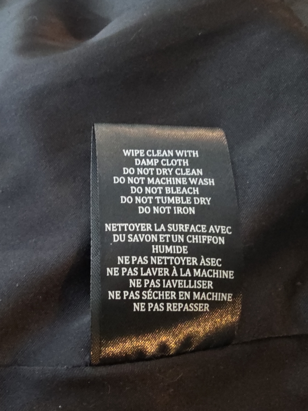 Blank NYC Black Faux Vegan Leather Moto Zip Jacket, L/XL - Picture 13 of 14